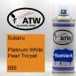 Preview: Subaru, Platinum White Pearl Tricoat, 089: 400ml Sprühdose, von ATW Autoteile West.